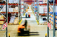 Ein Logistik-Lagerraum.